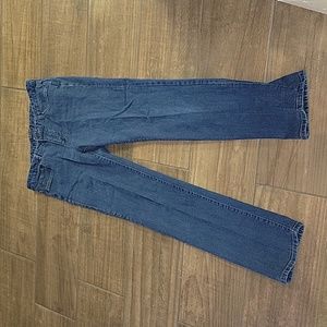 Chaps Madden straight leg stretch denim blue jeans classic 5 pocket size 6 EUC…